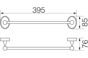 Полотенцедержатель Veragio Bonjour VR.BNR-7820.BR бронза - 2