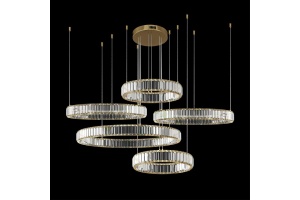 Подвесной светильник Loft it Crystal ring 10135/5 Gold - 3