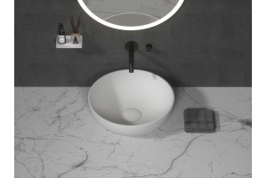 Раковина чаша Armadi Art Monaco круглая, белая матовая 39 см (879-39)