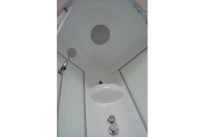 Душевая кабина Royal Bath 90х90 белая стекло матовое - 2