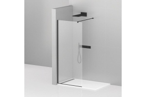 Душевая перегородка Cezares Liberta 120 хром, черный (LIBERTA-L-1-85-120-C-NERO)