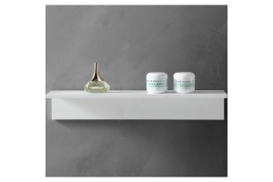 Полка для ванной комнаты Abber Stein белая матовая