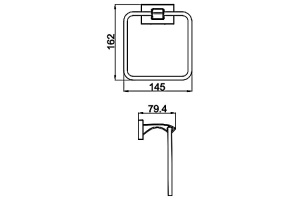 Кольцевой полотенцедержатель Gappo G0704-6 - 2