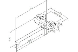 Смеситель для ванны Am.pm Like хром (F8090016) - 2