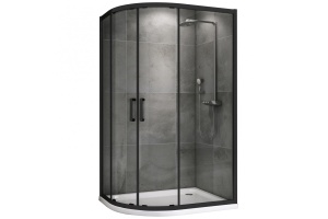 Душевой уголок ABBER Schwarzer Diamant 120х80 черный (AG01128B)