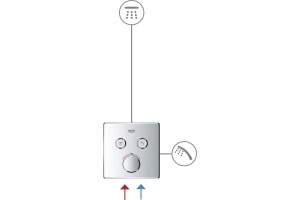 Термостат Grohe Grohtherm SmartControl 29156LS0 для душа, moon white - 3