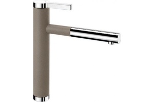 Смеситель для кухонной мойки Blanco Linee бежевый, хром (518446)