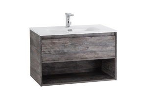 Комплект мебели BelBagno Kraft 80 темное дерево - 3