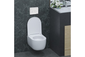 Система инсталляции для унитазов Berges Wasserhaus Novum с кнопкой смыва, белая 040231 - 2