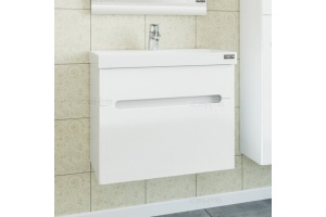 Тумба с раковиной подвесная Санта Лондон 60 белый