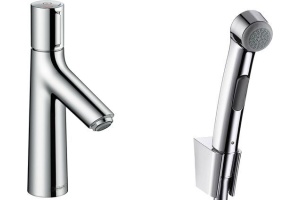 Смеситель Hansgrohe Talis Select S 72291000 для раковины с гигиеническим душем, с донным клапаном Push-Open