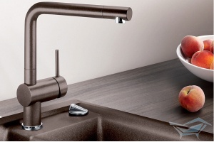 Смеситель для кухонной мойки Blanco Linus коричневый (516697) - 2