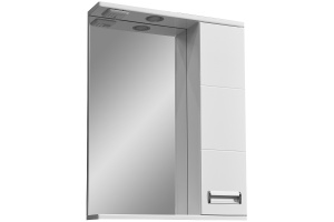 Зеркало-шкаф Stella Polar Фиора 55 R с подсветкой белый