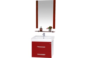 Мебель для ванной Misty Эмилия 60 подвесная красная