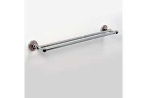 Полотенцедержатель двойной WasserKraft Nau хром - 2