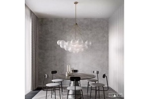 Люстра на штанге iLamp Globe 10099P/3-D800 GL-WH - 3