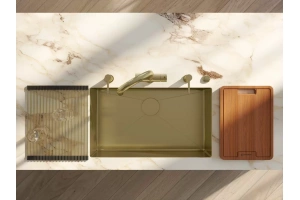 Мойка кухонная Omoikiri Taki светлое золото (4993499) - 2