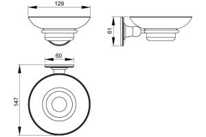 Мыльница Timo Nelson 160021/02 антик - 2