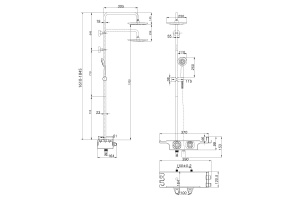 Душевая стойка Lemark Tropic LM7008C - 2