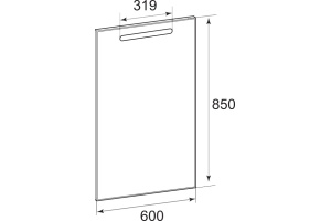 Зеркало Roca Gap 60 с подсветкой - 2