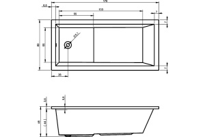 Акриловая ванна Riho Lusso Plus 170x80 - 3