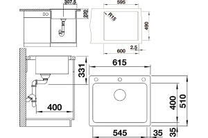 Мойка кухонная Blanco Pleon 6 жасмин - 2