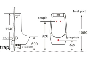 Писсуар SantiLine SL-6002 - 2