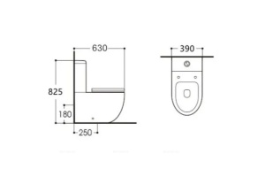 Унитаз напольный Aquatek Европа белый - 2