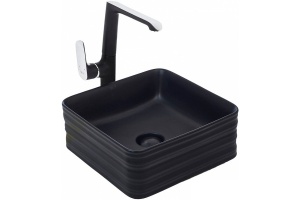 Раковина накладная WeltWasser WW ELBACH 20755 MB 39.5 матовый черный (10000005793)
