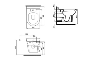 Унитаз подвесной Bien Organic OGKA052N1VP0W3000 с функцией биде - 2