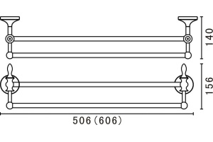 Полотенцедержатель Art&max BOHEMIA (AM-E-4248-Do) - 3