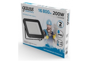 Прожектор светодиодный Gauss Elementary 200W 6500К 691511200 - 2