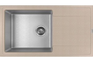 Мойка из гранита Florentina Комби бежевый, сталь (21.400.D0860.107)