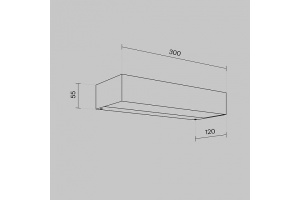 Накладной светильник Maytoni Lot O428WL-L20GF3K - 3