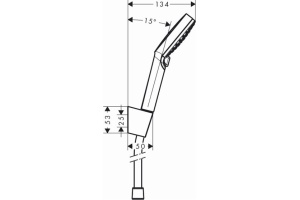 Душевой гарнитур Hansgrohe Crometta Vario EcoSmart 26694400 1,6 м, 9 л - 2