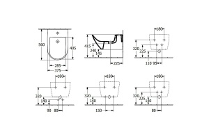 Подвесное биде Villeroy&Boch Subway 3.0 белый - 2