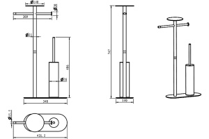 Стойка Boheme 10953-B-CR - 3