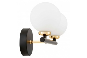 Бра LUMINA DECO Marsiada LDW 6033-2 BK+F.GD