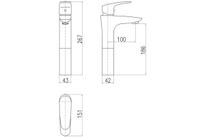 Смеситель Rav Slezak Amur Am730.5 для раковины - 2