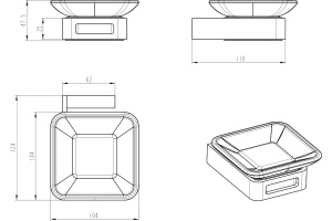 Мыльница Boheme Q 10943-MW Matt White - 2
