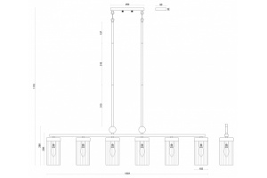 Светильник на штанге Favourite Radiales 3099-6U - 3
