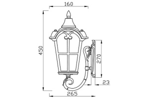 Настенный светильник Maytoni Outdoor O413WL-01BZ1 - 2