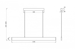 Подвесной светодиодный светильник Maytoni Step P010PL-L30B - 2