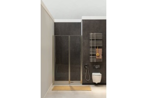 Душевая дверь Allen Brau Priority 140 профиль серебро матовый стекло прозрачное - 2