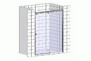 Душевая дверь в нишу BelBagno Uno-195 BF 1 140 C Cr - 2