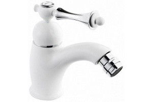 Смеситель для биде Cezares Margot белый, матовый (MARGOT-BSM1-BIO)