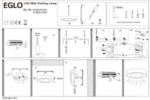 Накладной светильник Eglo ПРОМО Fueva 1 97266 - 2