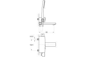 Термостат Cezares Globo-F-VD-TB-01 для ванны с душем - 2