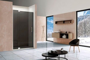 Душевая дверь в нишу Vincea Extra VDP-1E8090CG 80/90 см, стекло тонированное, хром - 2