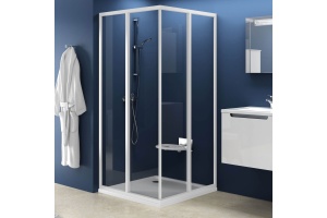 Дверь для душевого уголка Ravak SRV2-80 S Transparent, профиль белый - 3